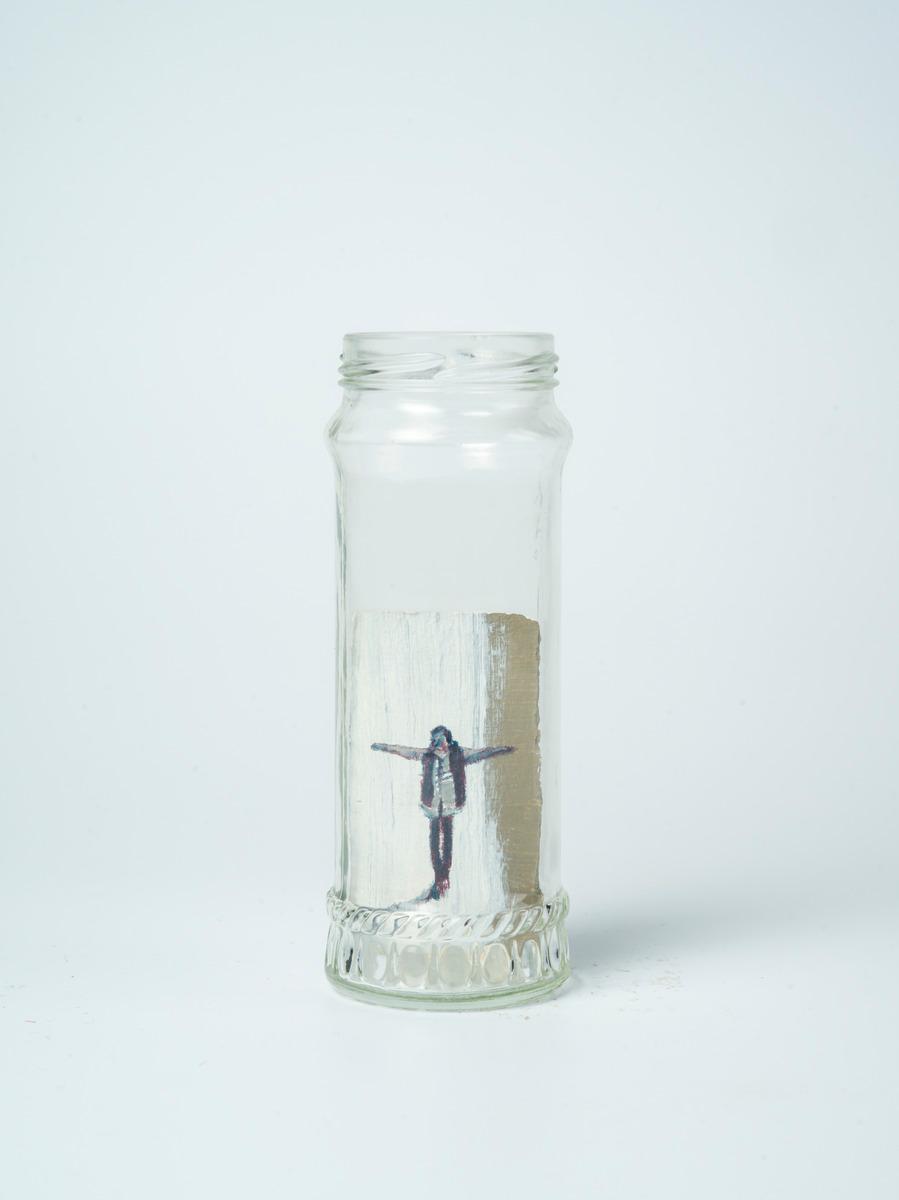 Work on paper in jar