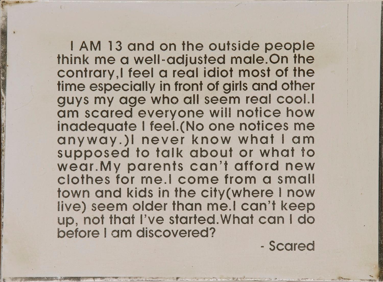 I am...scared