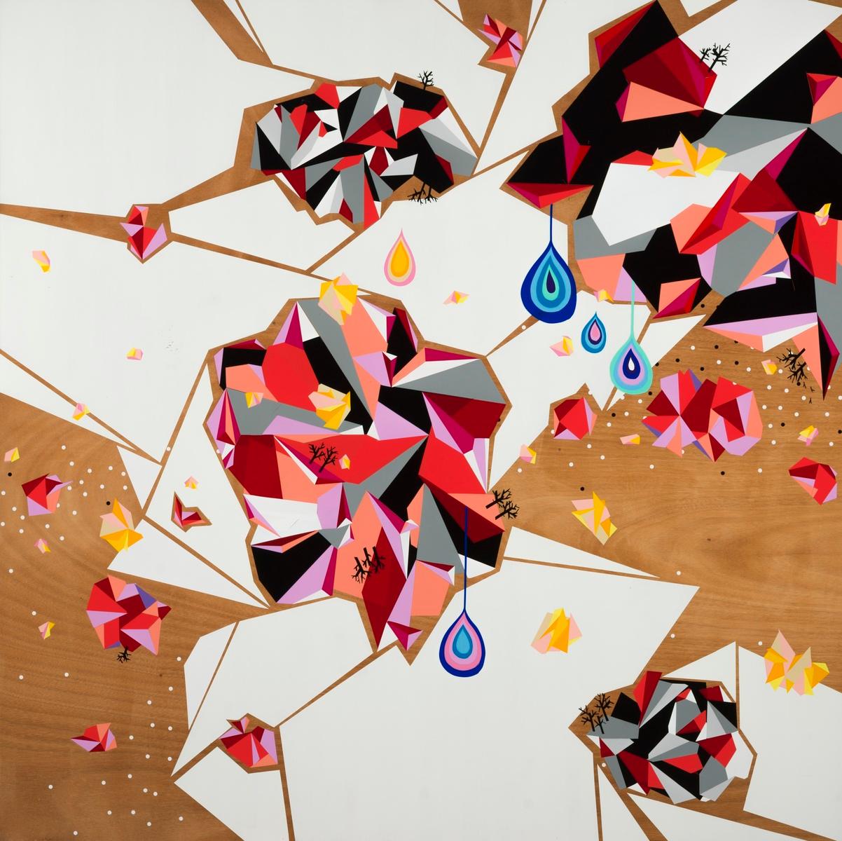 Untitled (Large Diptych On Wood), image 3