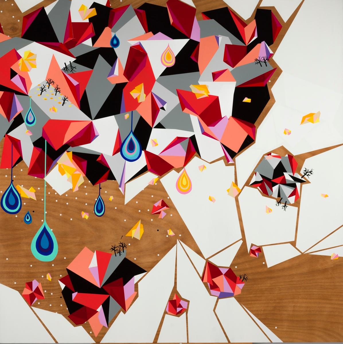 Untitled (Large Diptych On Wood), image 2